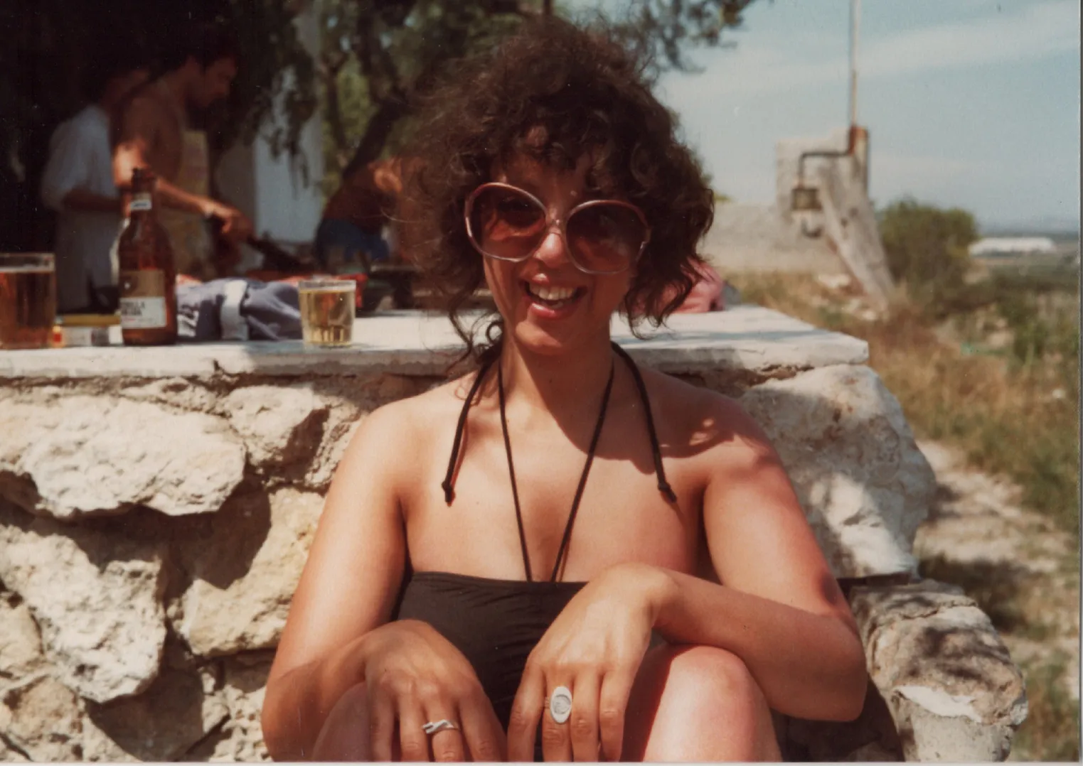 Frances wearing sunglasses